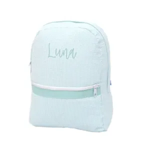 Seersucker Backpack - Mint