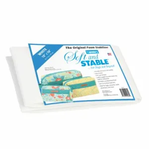 Soft and Stable White 100% Polyester Foam Stabilizer 18in x 58in #PBASS2018