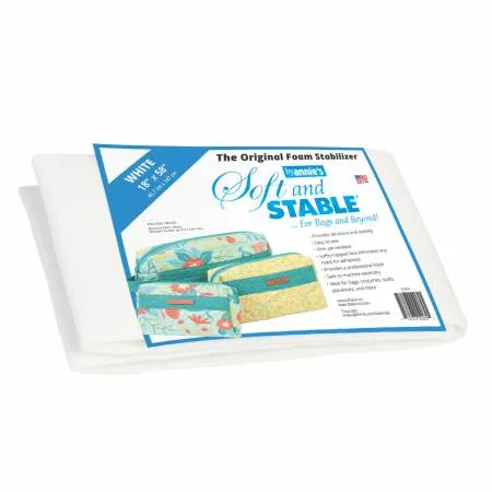 Soft and Stable White 100% Polyester Foam Stabilizer 18in x 58in #PBASS2018