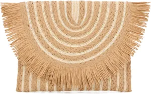 Straw Clutch Purse Bag for Women Summer Clutch Beach Purse Envelope Woven Purse Beach Clutch Bag