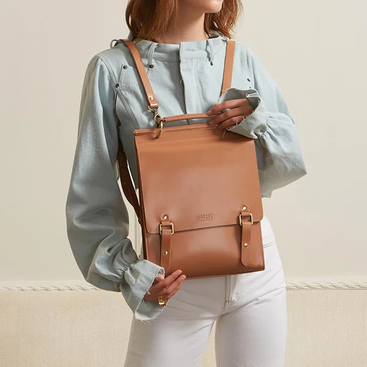 Stylish Women's Leather Backpack Purse Cool Backpacks for Women