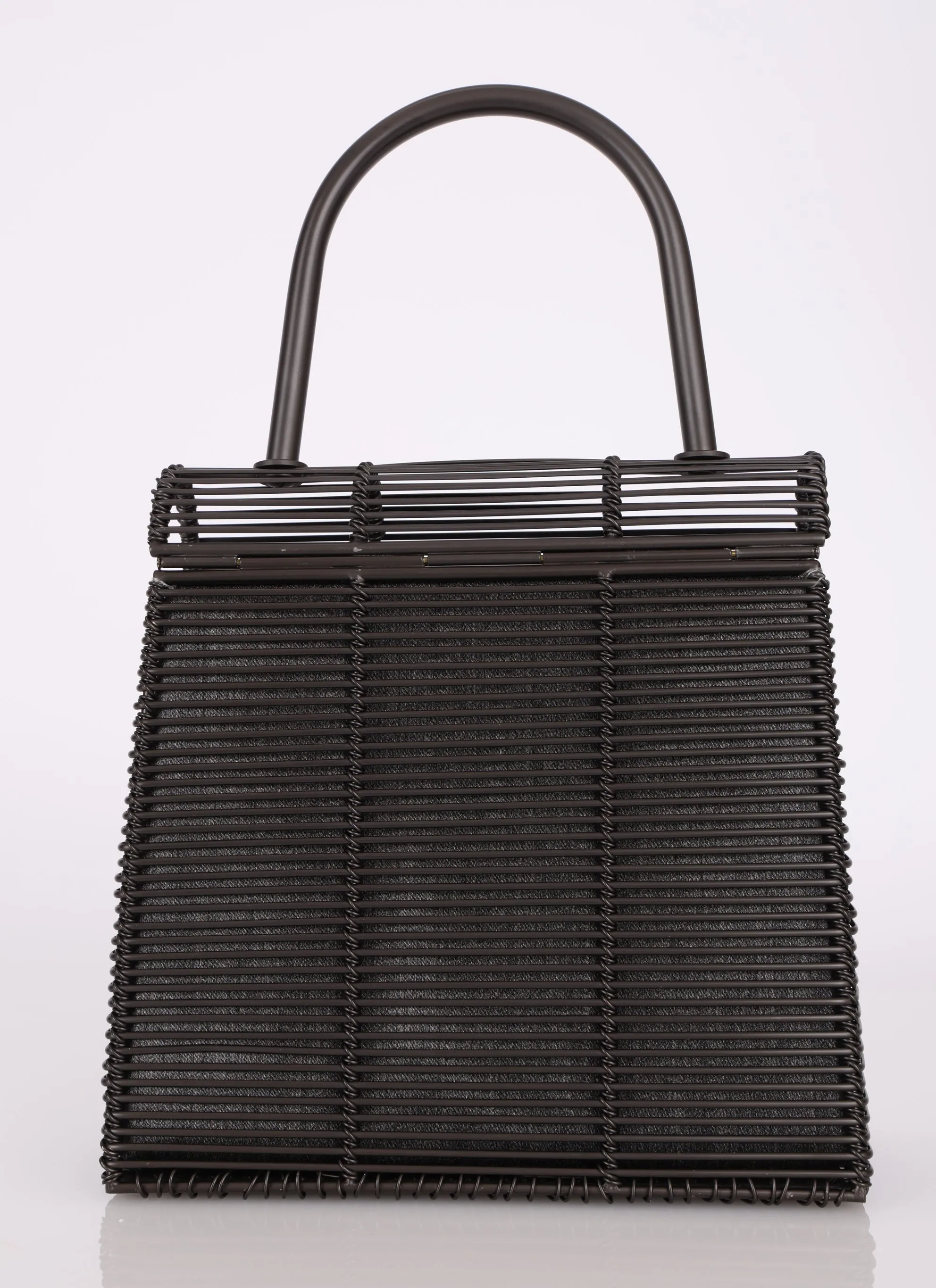 Ultra-Rare Salvatore Ferragamo Metal Top Handle Bag
