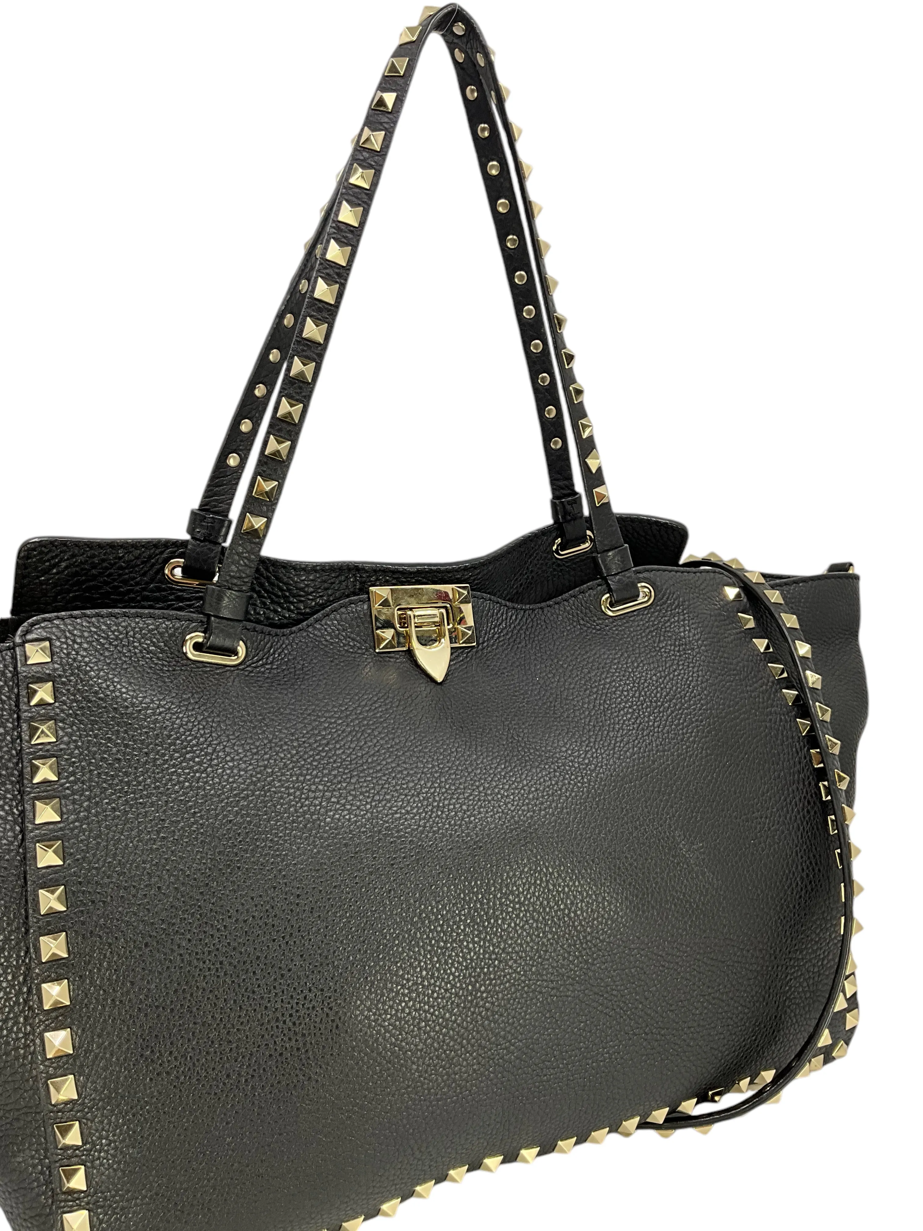 Valentino Garavani Medium Grainy Calfskin Rockstud Bag
