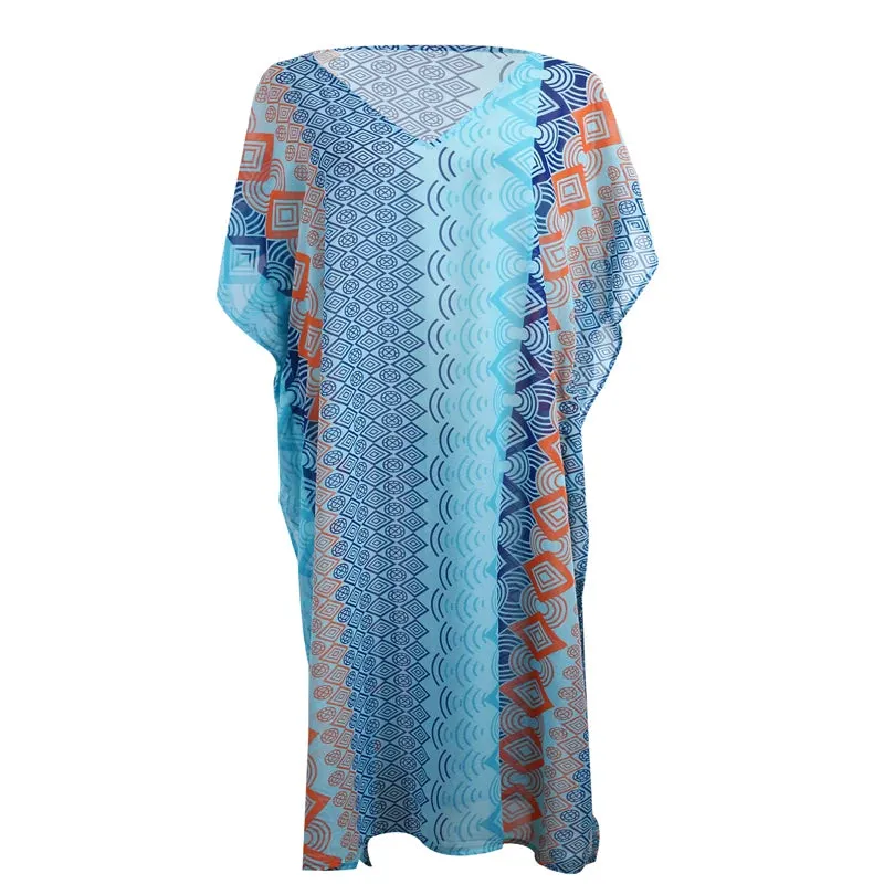 Vintage Floral Print Beach Cover Up Kimono