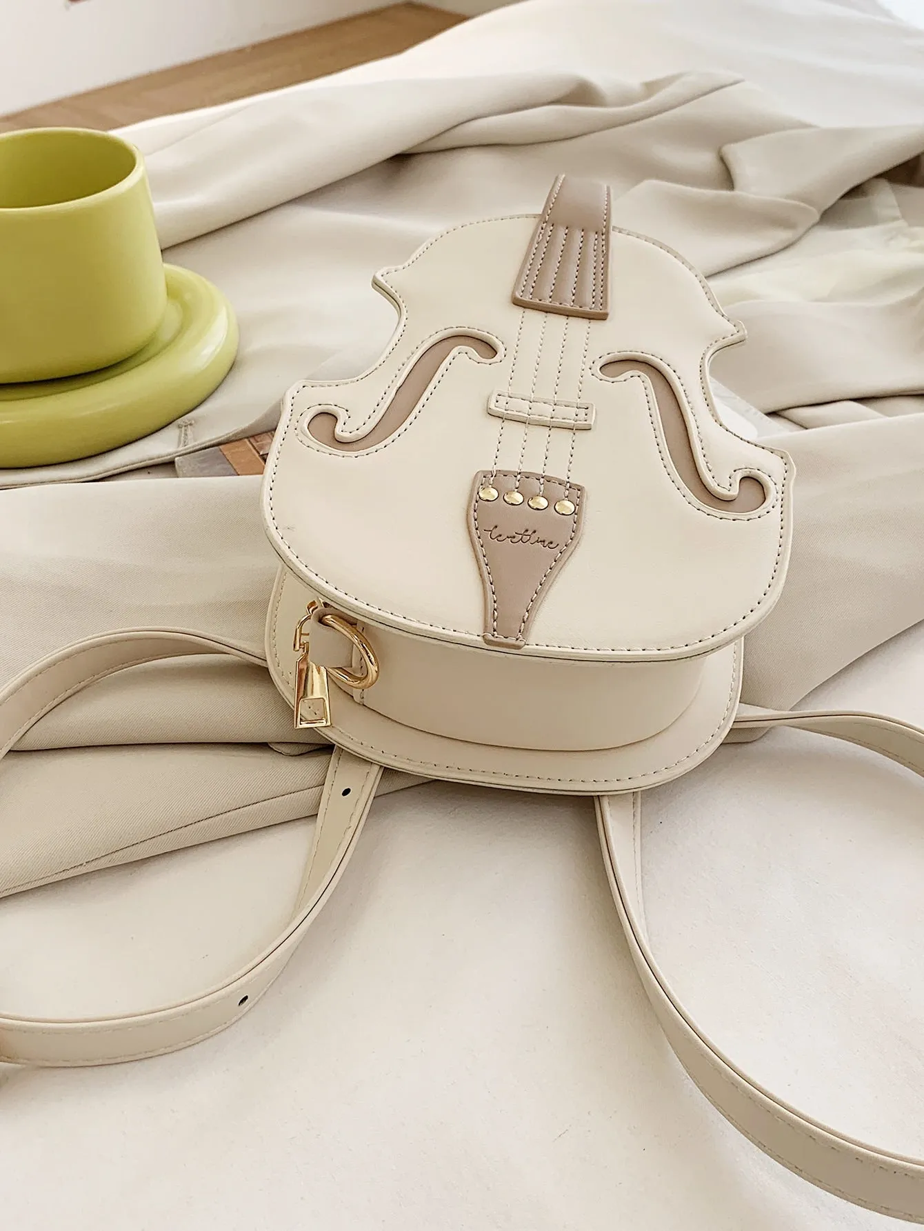 Violin Design Satchel Bag